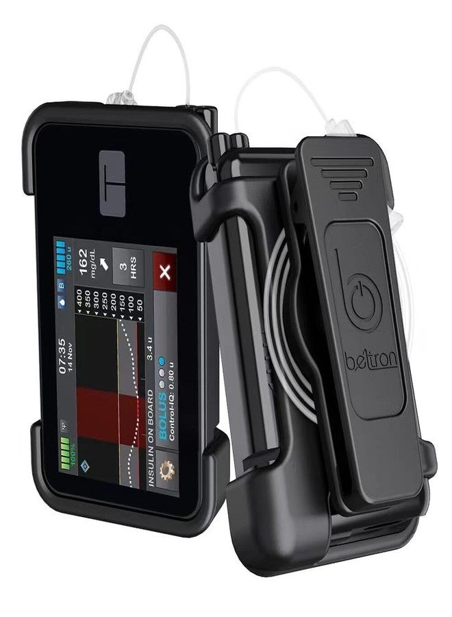 مشبك حزام BELTRON لمضخة Tandem t:Slim X2 (حافظة مشبك دوارة قوية ومتينة لمضخة الأنسولين Tandem Diabetes Care TSlim X2) - أسود - Image 1